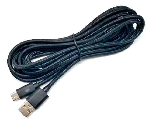 Cable Usb Tipo C 3 Metros Para Joystick Ps5 - Con Luz Led