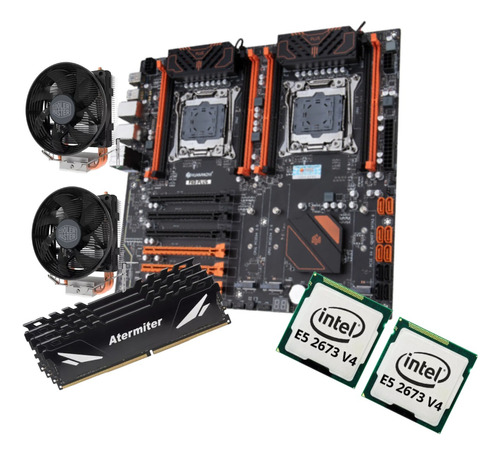 Kit Servidor Dual Xeon X99 F8d Plus E5 2673 V4 128gb 2133mhz