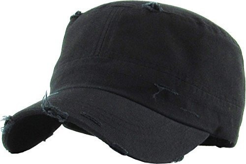 Gorra Militar De Cadete Desgastada Vintage Sombrero De Estil