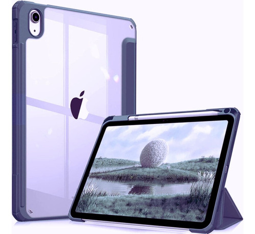 Estuche Smart Case Cristal Para iPad + Vidrio Pantalla