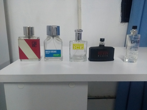 6 Frascos De Perfumes Vacíos  Originales 