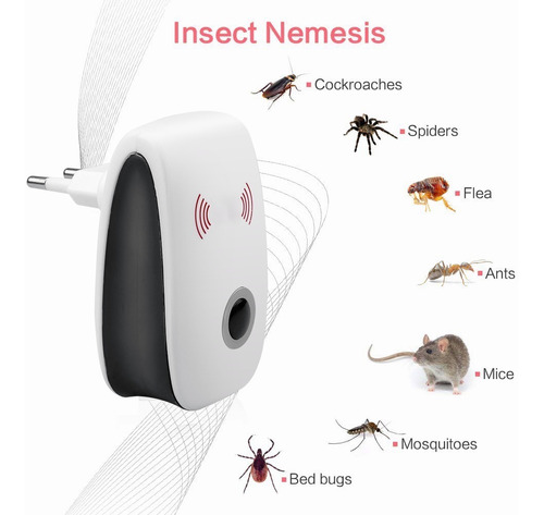 Imagen 1 de 6 de 5 Piezas Eléctrico Anti Ratones Insectos Máquina Repelente D