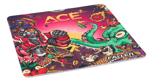 Mousepad Gamer Fallen Ace2 - Textura Speed+ Estampado Grande 45x45cm