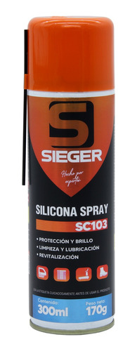 Silicona Spray Abrillantadora Y Lubricante 300ml Sieger