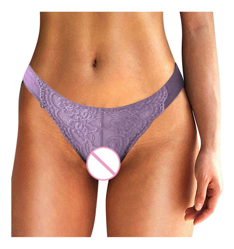 Bragas Cómodas De Encaje Para Mujer Con Abertura En La Parte