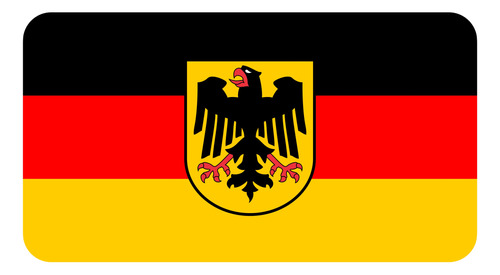 Adesivo Resinado Bandeira Alemanha Rs05 Fgc