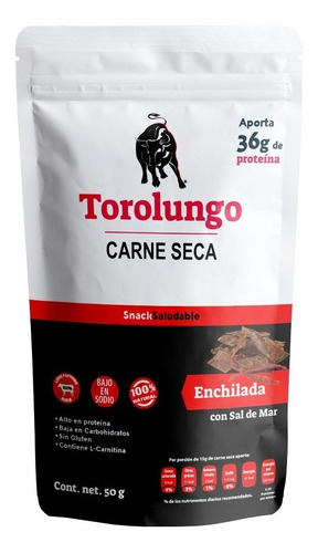 Imagen 1 de 1 de Carne Seca Torolungo Sabor Enchilada 50 G