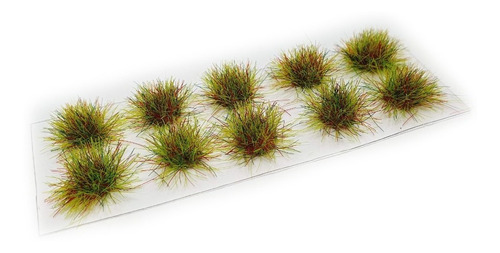 10 Arbustos Grama Estática 6mm - Maquetes Dioramas Fy-06101