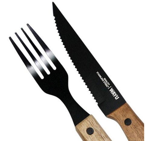 Set Cuchillos + Tenedores 8 Piezas Wayu