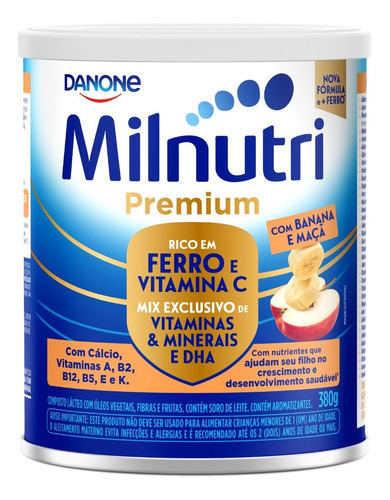 Composto Lácteo Vitamina De Frutas 380g Milnutri