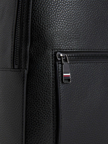 Mochila Negra Con Acabado Granulado De Hombre Tommy Hilfiger