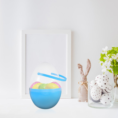 Huevo De Pascua Grande, Plástico, Rellenable, Huevo De Pascu