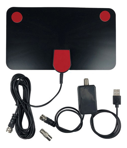 Antena Digital Hd De 1080p Compatible Con Pc, Abs, Pvc, Seña