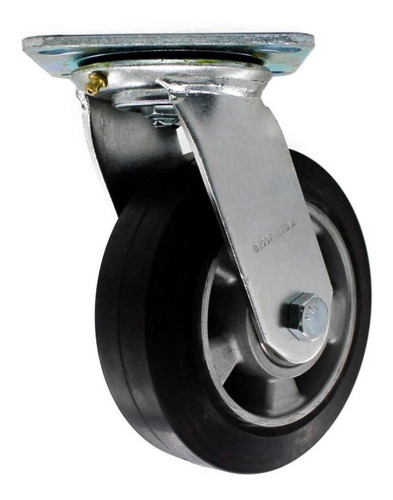 Rodaja Giratoria De Hule Con Rin De Aluminio 6  280 Kg Maple
