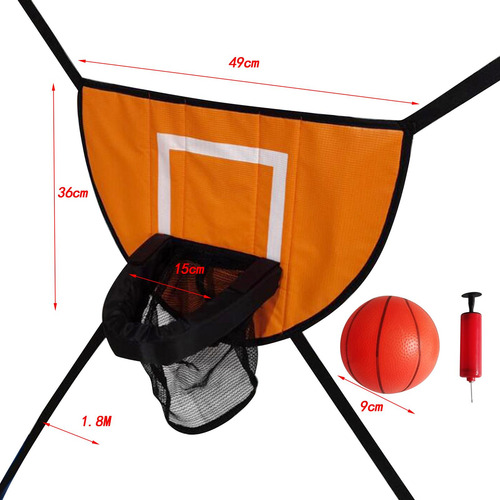 Trampolín Aro De Baloncesto Accesorios De Con Una Pelota