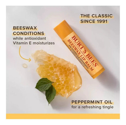 Lip Balm Burt's Bees Kit Com 4 Beewax 100% Natural 4.25g