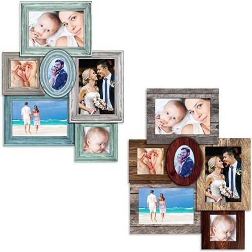 Excello Global Products Magnetic Collage  Porta Retrato  Se