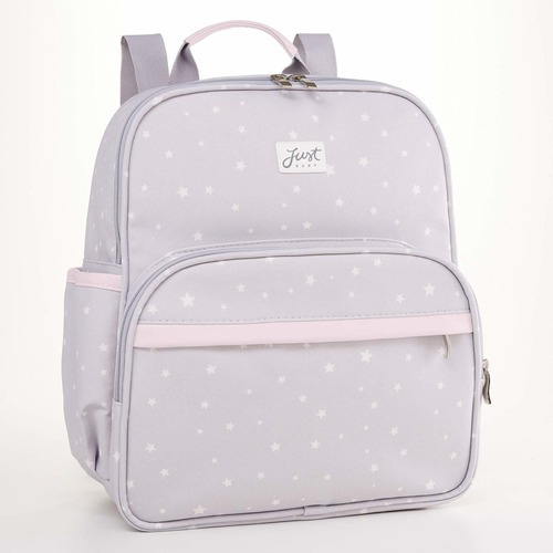 Mochila De Maternidade Menina Menino Unissex Star Just Baby Cor 52043,Rosa-claro Desenho do tecido Estrelas