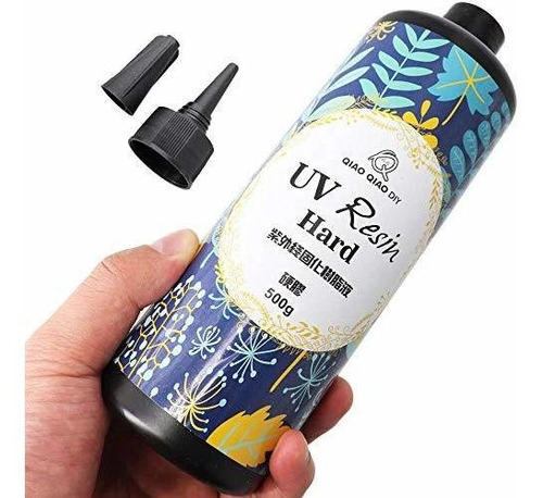 500g 17 6 Oz Uv Resina De Tipo Duro Pegamento Luz Solar...