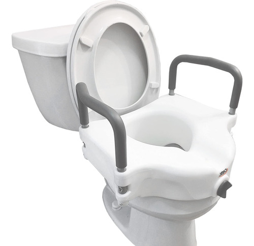 Carex Asiento Elevado Para Inodoro Con Brazos De 4,5 Pulgada
