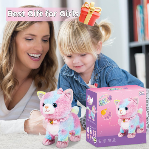 Robot De Peluche Electrónico Interactivo Que Camina Cat Jima