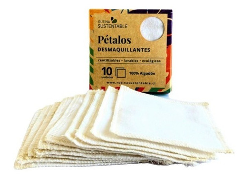 Pack Pétalos Desmaquillantes Algodón Cuadrados 10 Cm