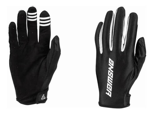 Guantes Moto Mx Niño Answer YLG Ar-1 Negro/ Blanco.