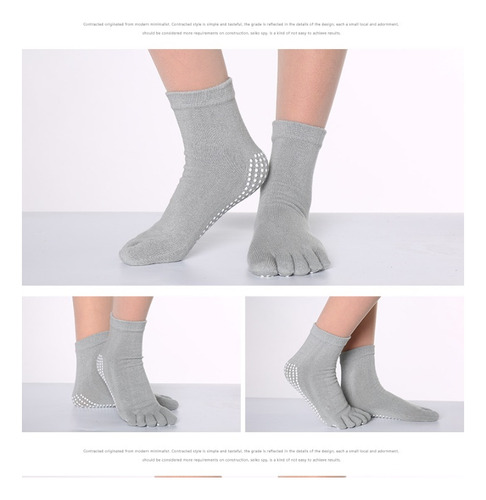 5 Pairs Calcetines De Cinco Dedos De Color