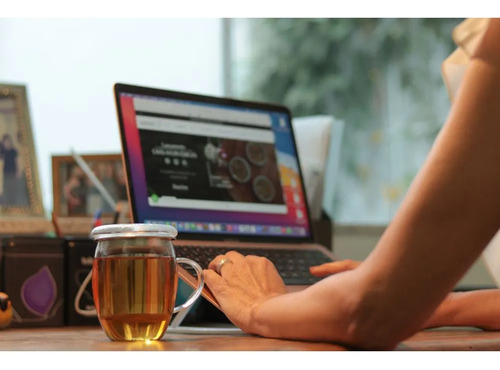 Caneca De Vidro Com Infusor Talchá Tang 350 Ml