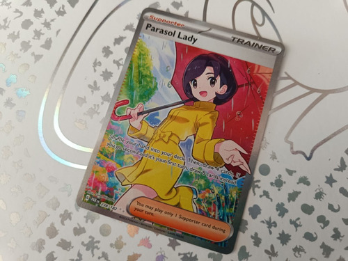 Parasol Lady Carta Pokémon Original Y Nueva 