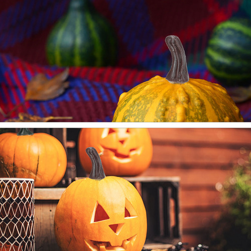 100 Piezas De Tallos De Calabaza Falsos, Suministros Para Ma