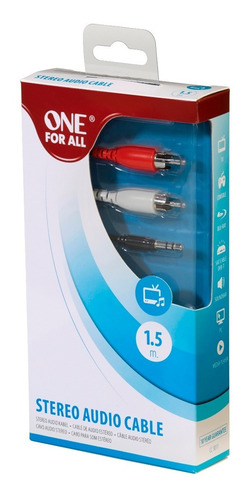 Imagen 2 de 2 de Cable De Audio Stereo - 2 Rca A 3,5mm Macho