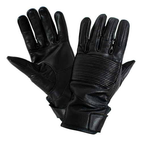 Guantes Cafe Racer Mujer Samurai Warrior Yari Negro Touch