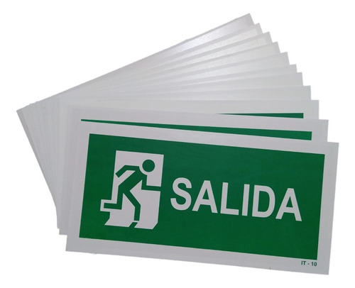 Cartel Salida Fotoluminiscente (30x15cm) - Homologado It10