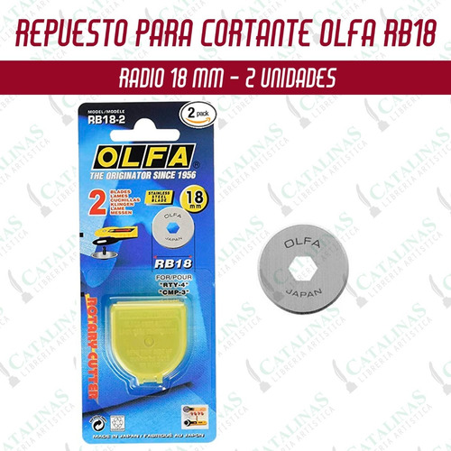 Repuesto Cutter Olfa Rb18 - 2 18mm Bl Blister X2 Microcentro