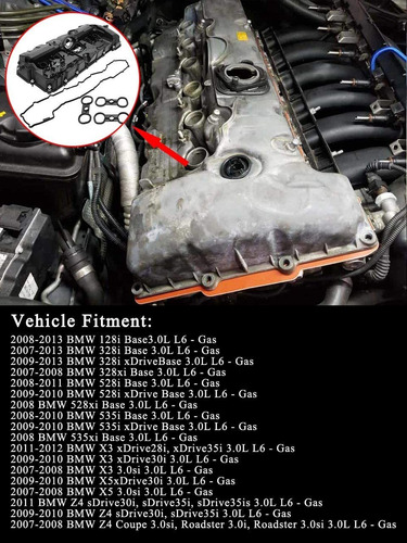 11127552281 Motor De Válvulas Cover Set Con Junta Y Tornillo