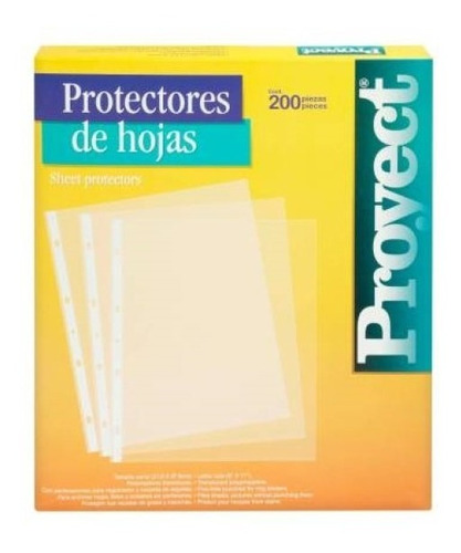 Protector De Hojas Azor Proyect Carta 200 Pzas