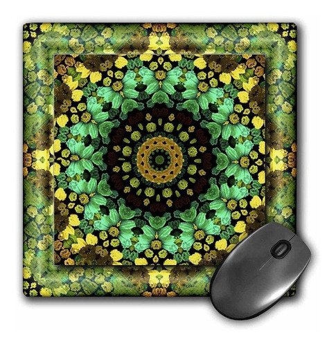 3drose Llc 8 x 8 x 0.25 inches Mouse Pad, Mandala 29 flor