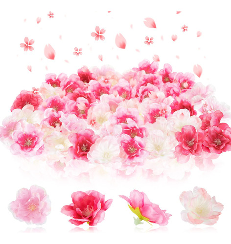 100 Petalos De Flor De Cerezo Artificiales, Flores De Cerezo