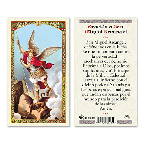 Oración San Miguel Arcángel, Tarjetas De Oración Lam...