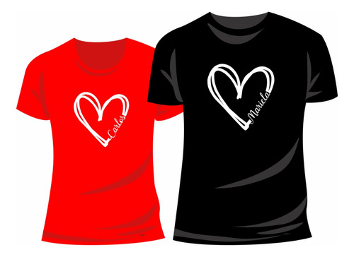 Franela Camisa Set 2 Pareja Esposos Enamorados Dia Del Amor