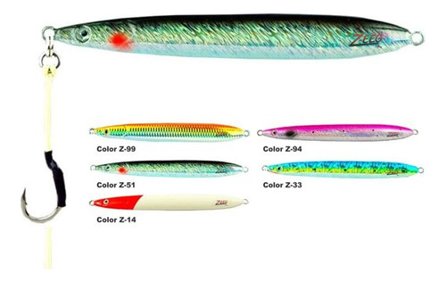 Señuelo Jig 18,5 Cm 200 Gr Pesca Pez Limon Anchoas Jigging