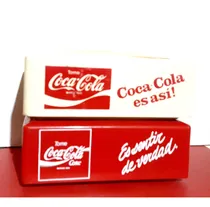 Comprar Coca Cola. Lote De Dos Servilleteros Plásticos Publicitarios