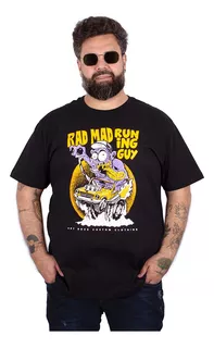 Camiseta Masculina Plus Size Rad Mad Arrancada Turbo G5 G6