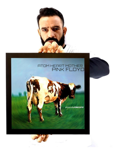 Lindo Quadro Capa Disco Pink Floyd Atom Heart Mother