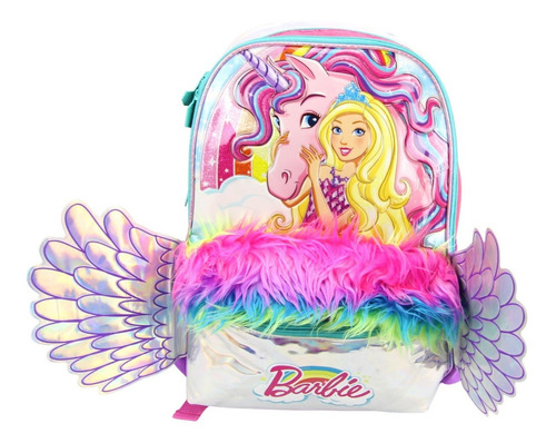 Mochila Escolar Barbie Dreamtopia Costa Asas Sestini 065209