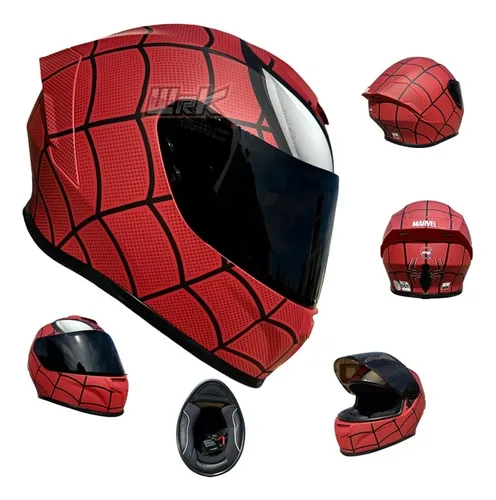 Casco de moto spiderman sale