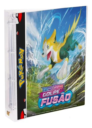 Pasta Álbum tipo Fichário para Cards Pokémon (c/ 10 cartas aleatórias)