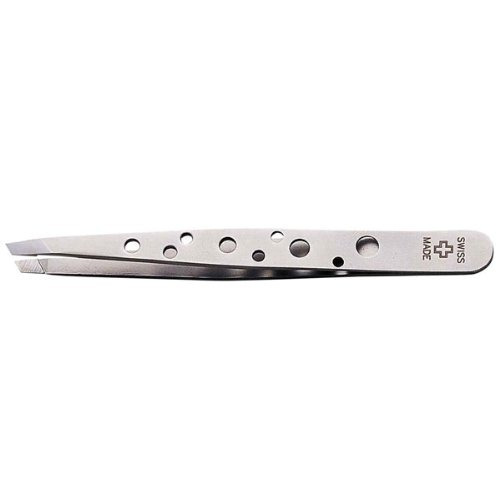 Rubis Swiss Tweeze Slanted Tip Tweezer - 3-3/4 