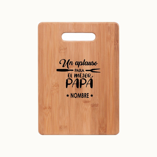 Tabla Bambú Con Diseño (regalo Día Del Padre)